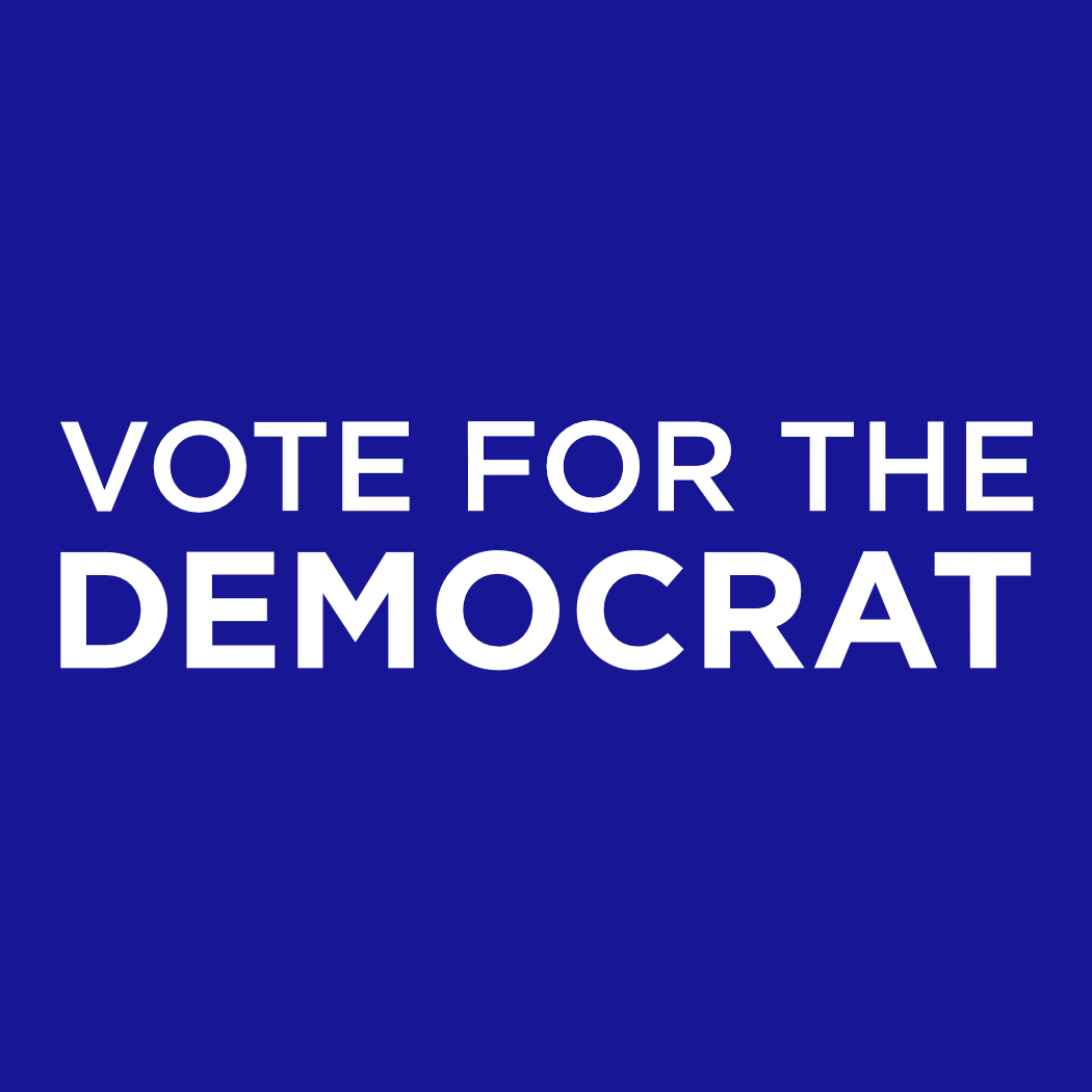 Our Democracy Is At Stake This Year - Vote For The Democrat